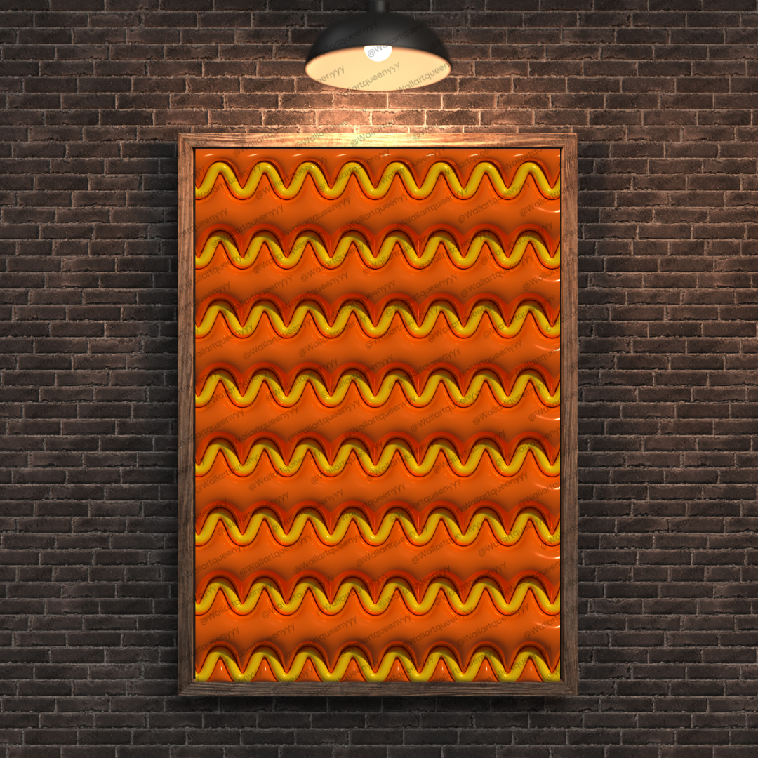 Solaris Wave Abstract Pattern Wall Art – Luxury Fluid Printable Art for Modern Contemporary Interiors - Image 9