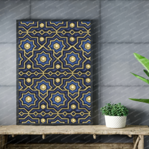 Royal Islamic Geometry wall art printable featuring luxury Islamic geometric pattern for Muslim home decor
